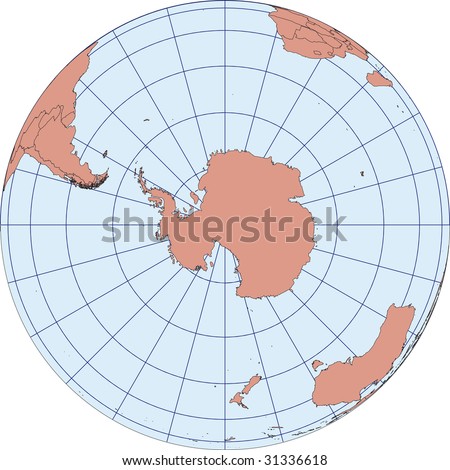 globe south pole