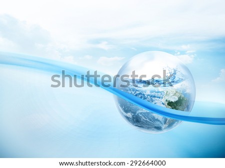 Save the earth from El Ni No. Elements of this image furnished by NASA
