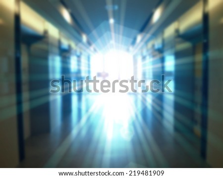 Abstract blurry office background