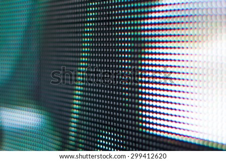 Dark green Led SMD screen mesh close up