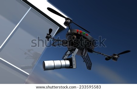 Camera drone espionage and privacy issue