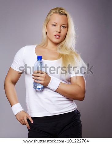 Image of soccer coach with bottle