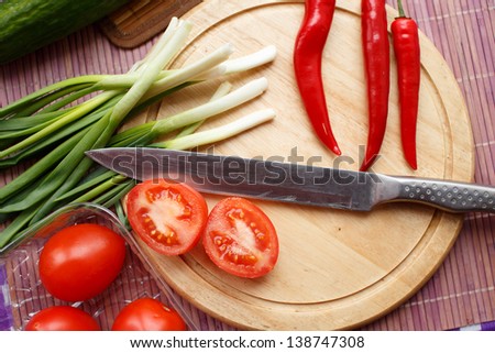 Image of proccess of making food