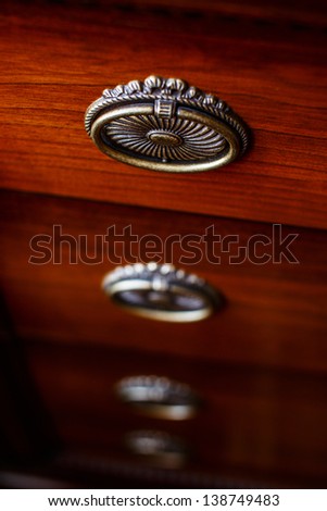 Image of old brown cupboard