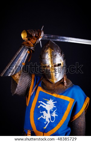 Image of noble knight slashing with sword