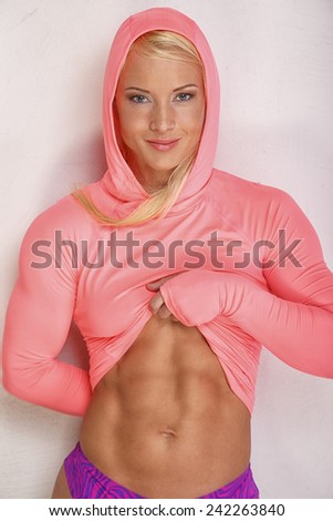 Athletic beautiful female with good shaped body