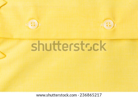 Yellow shirt details in macro shot