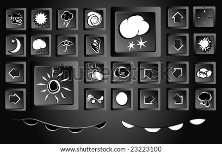 weather map symbols. of 28 Weather Map Icons