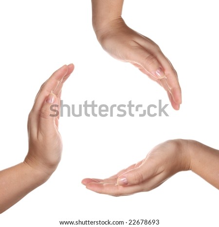 three hands