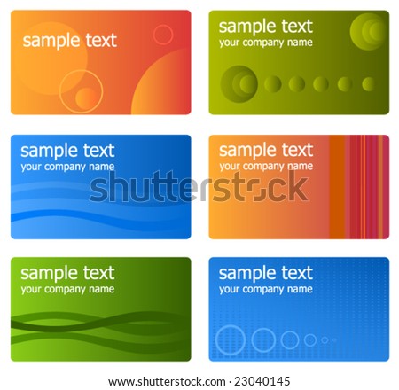 Business Cards Template on Business Cards Templates  Vectors   23040145   Shutterstock