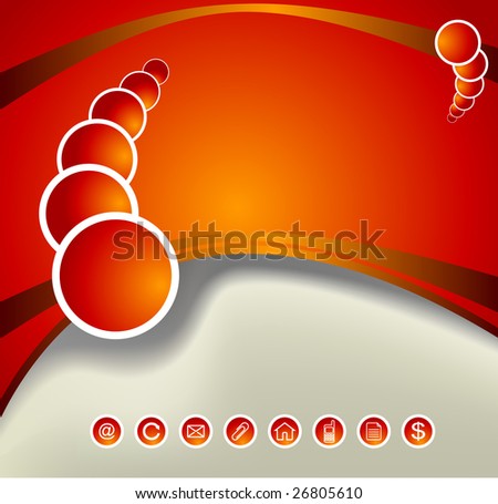  Page Background on Template Web Page  Abstract Background Stock Vector 26805610