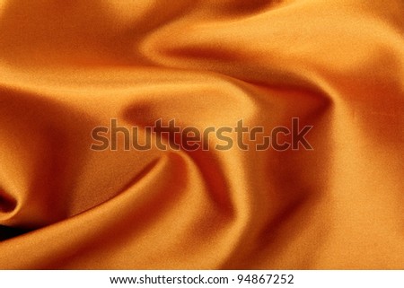Smooth golden silk background, can use as background