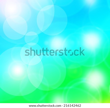 Blue green  abstract  background light blur