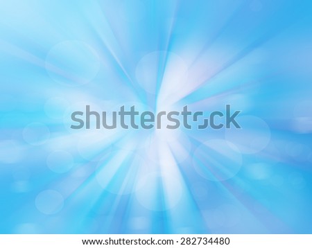 Beautiful abstract fantasy background, soft blurred rays of light, speed effect, bokeh lights