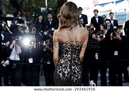 CANNES, FRANCE- MAY 22: Model Jourdan Dunn attends the \'Little Prince\' Premiere during the 68th Cannes Film Festival on May 22, 2015 in Cannes, France.