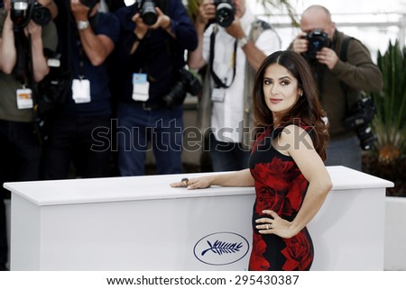CANNES, FRANCE- MAY 14: Salma Hayek attends the Tale of Tales\' photo-call during the 68th Cannes Film Festival on May 14, 2015 in Cannes, France.