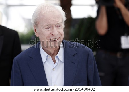 CANNES, FRANCE- MAY 20 : Michael Caine attends the \'Youth\' photo-call during the 68th Cannes Film Festival on May 20, 2015 in Cannes, France.