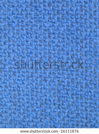 blue Furniture fabrics. texture of the canvas. close-up