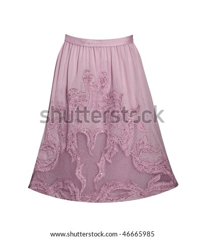 pink lace skirt