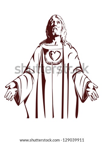 Jesus Christ of Nazareth vector illustration