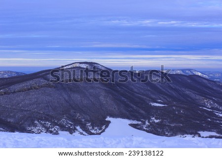 Kabany mountain pass. Crimea mountains.