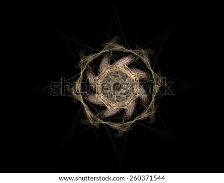 Universe Is Not Enough series. Backdrop design of fractal elements lights and textures to provide supporting element for illustrations on fantasy science religion and design
