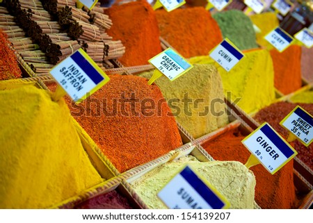 old spices market in Istanbul