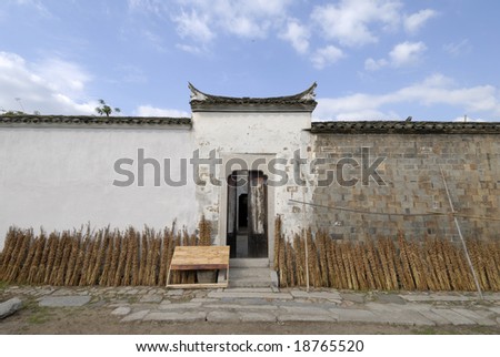 chinese traditional house in the country