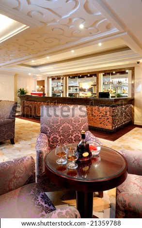 luxury lounge bar interior