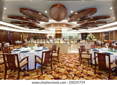 deluxe dining hall in hotel