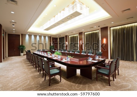Large conference room in hotel