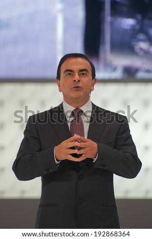 PARIS, FRANCE - SEPTEMBER 30, 2010 : CEO Renault Nissan Carlos Ghosn at the the Paris motor show