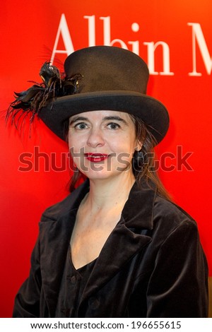 PARIS, FRANCE - MARCH 19, 2011 - Amelie Nothomb at French Book fair in Paris