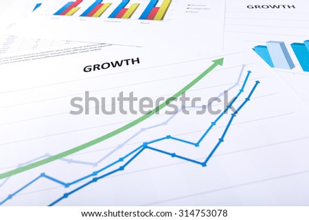 Graph showing economic growth