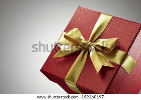 gift box collection on white