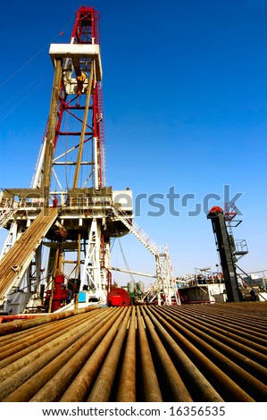 A land drilling rig in Shengli Oil Plant,CHN
