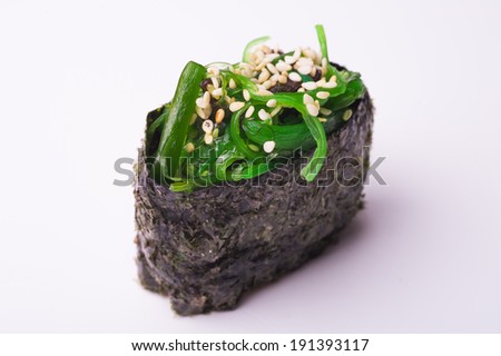 gunkan sushi seaweed