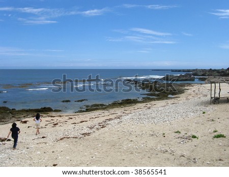 Rocky shore at Burgos, Ilocos Norte