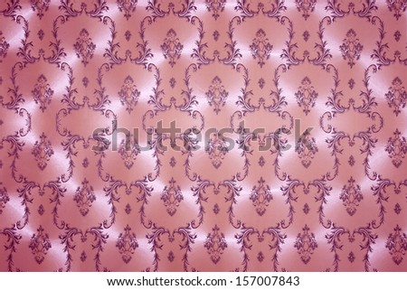 Ornamental pink wallpaper background