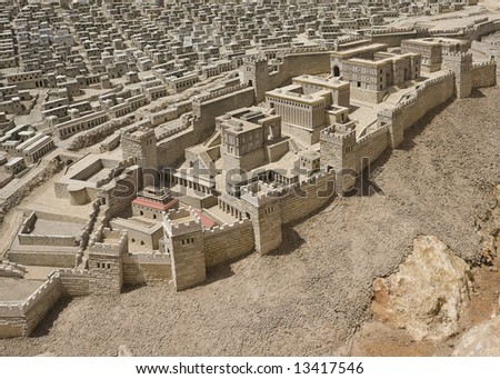 Maquette of Jerusalem -Second Temple