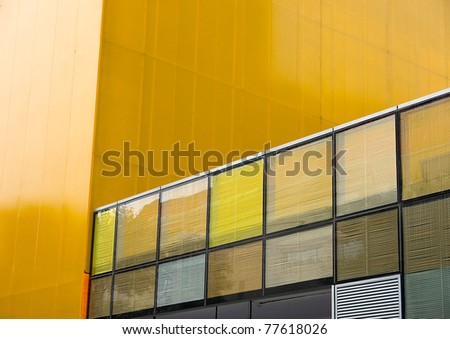 Yellow window reflection