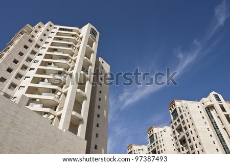 Modern apartments background