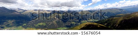 Wide picture of Grossglockner massif