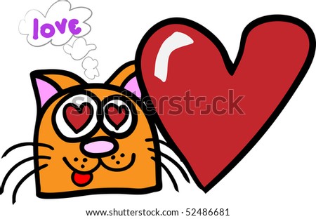 Cat And Heart