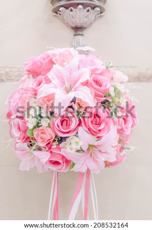 beautiful  pink flowers balm painterly effect