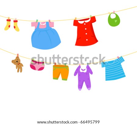 Vector Baby Clothes