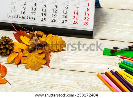 Autumn theme and creativity