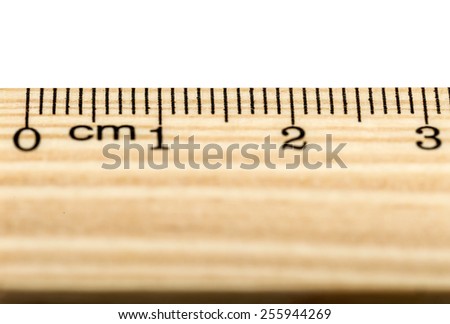 Line of wood isolated on a white background