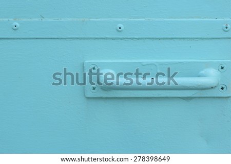 door in ship paint green color for relax people mind after hard working