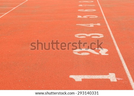 8 position start point of running track
